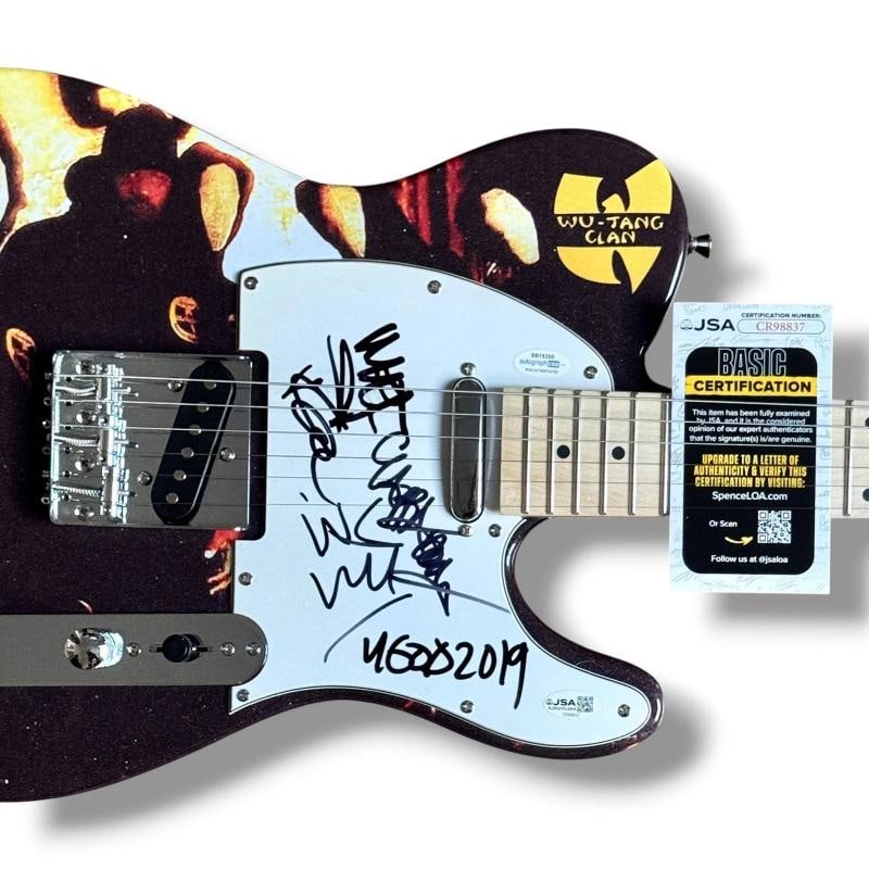 Wu-Tang Clan: Method Man, Raekwon, U-God, Inspectah Deck & Cappadonna Signed Custom Guitar (JSA) - 2