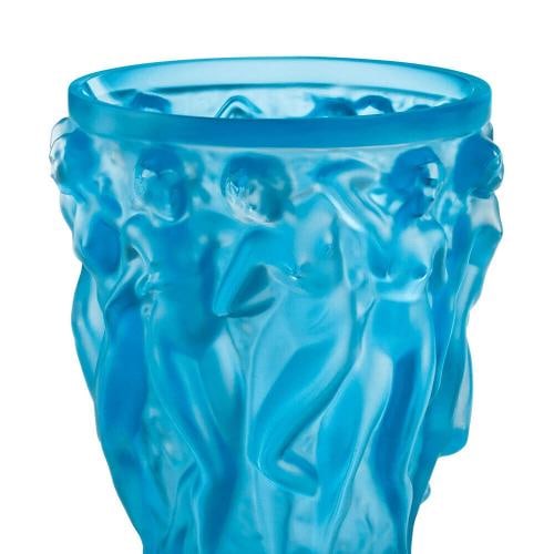 LALIQUE Cystal Bacchantes Art Glass Vase~(5.75"x4.84" - 3