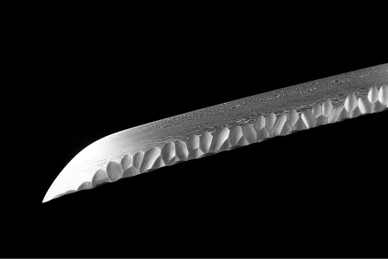 Japaese Folded Damascus Steel Sharp Katana Sword - 14