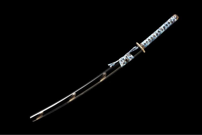Japaese Folded Damascus Steel Sharp Katana Sword - 16