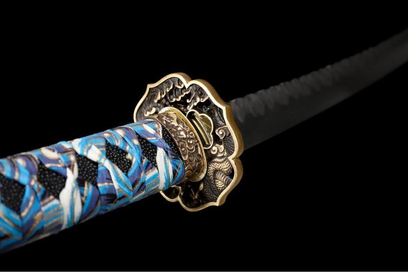 Japaese Folded Damascus Steel Sharp Katana Sword - 6