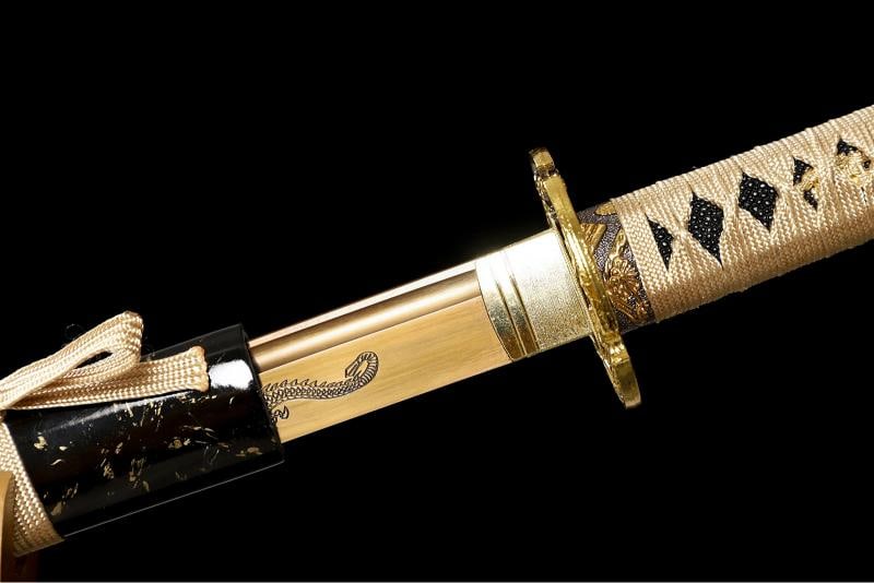 Japanese 1095 High Carbon Steel Katana Sword - 4