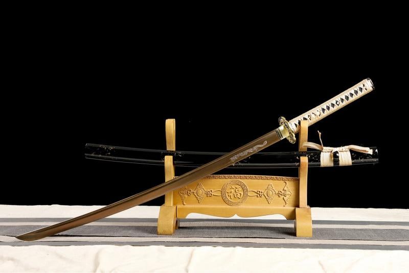 Japanese 1095 High Carbon Steel Katana Sword - 7