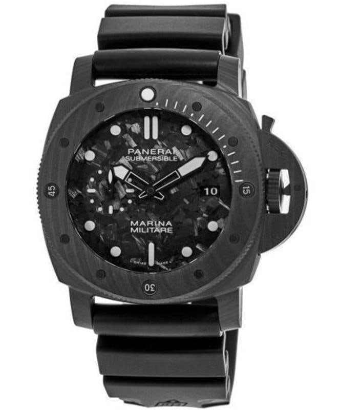 Panerai Submersible Marina Militare PAM00979 2024 Complete Strap Carbon Black: Case Size 47mm Wrist Fit 9 inches Box Yes Papers Yes Condition Ã¢â‚¬â€� Excellent Full Specifications SKU PANERAI#184 Brand Panerai Model Submersible
