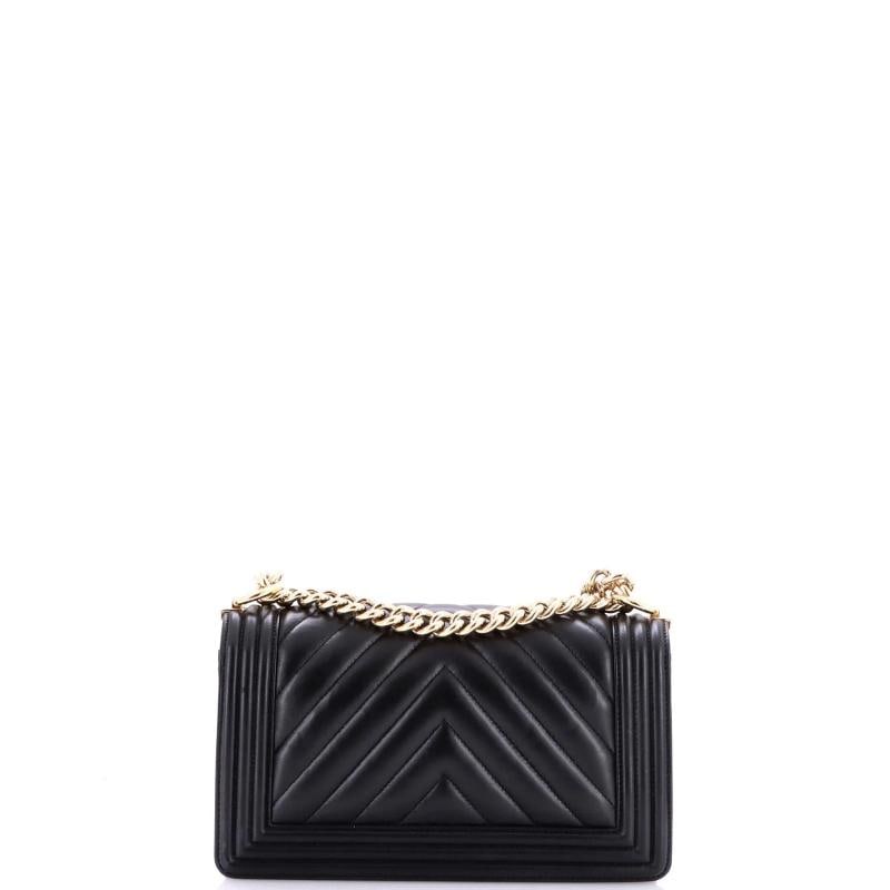 Chanel Boy Flap Bag Chevron Lambskin Old Medium - 4