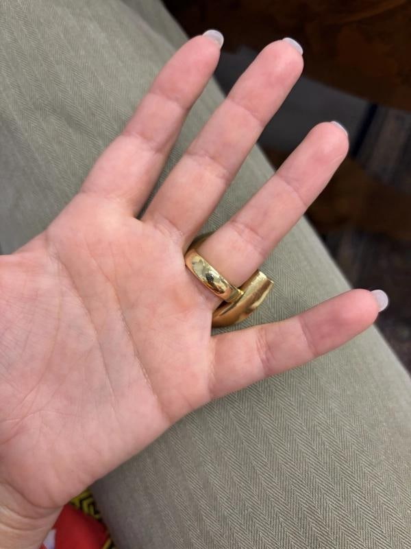 TIFFANY & CO. FRANK GEHRY Italy 18k Yellow Gold Sculptural Ring Vintage Rare - 3