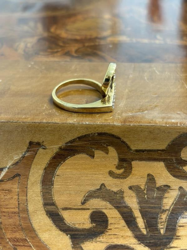 VAN CLEEF & ARPELS FRANCE 18k Yellow Gold & Diamond Taurus Zodiac Ring 1970s - 11