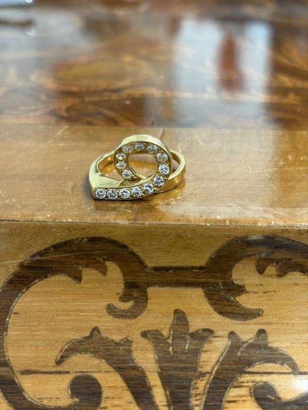 VAN CLEEF & ARPELS FRANCE 18k Yellow Gold & Diamond Taurus Zodiac Ring 1970s - 8