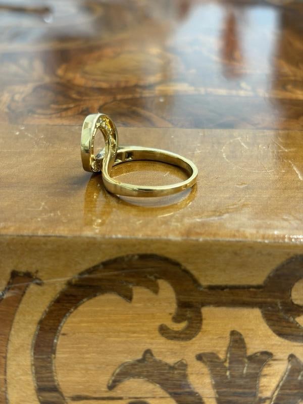 VAN CLEEF & ARPELS FRANCE 18k Yellow Gold & Diamond Taurus Zodiac Ring 1970s - 9