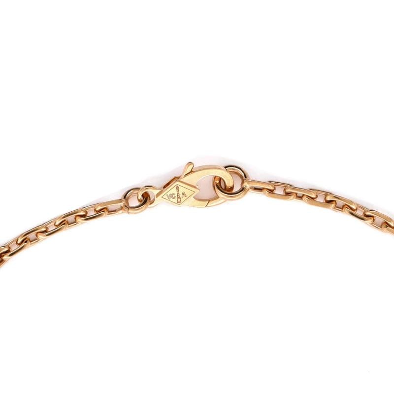 Van Cleef & Arpels Lucky Spring 5 Motifs Bracelet 18K Rose Gold and Mother of - 4