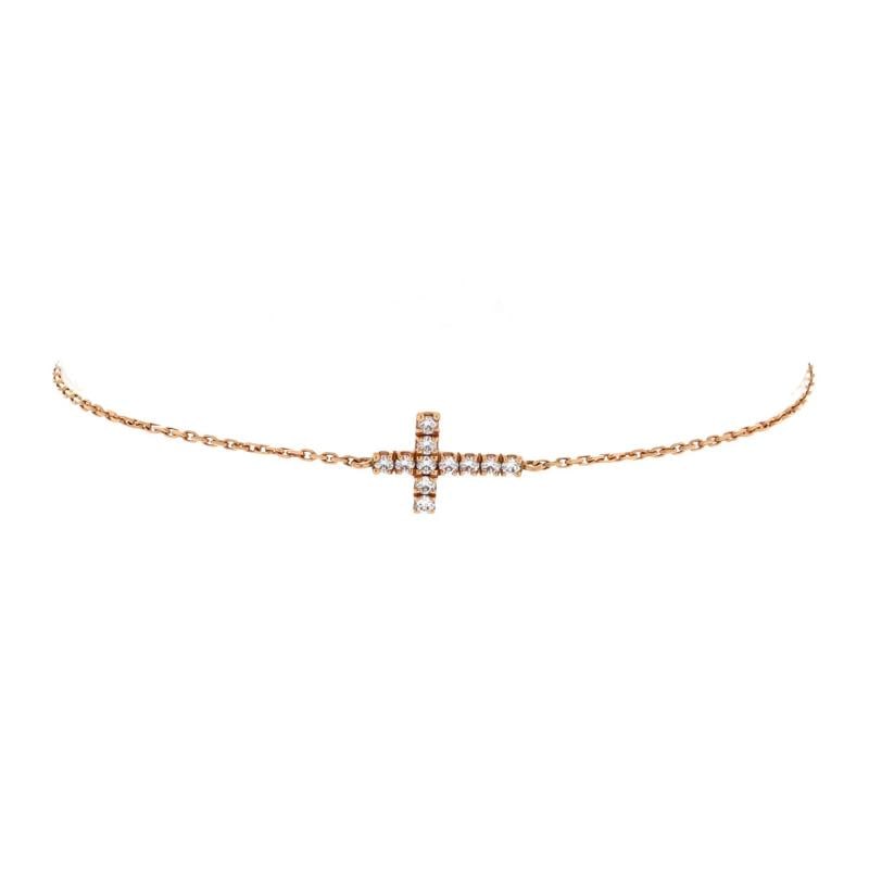 Cartier Symbols Cross Bracelet 18K Rose Gold with Diamonds: Condition: Pre-owned - Good,Brand: Cartier,Main Stone: Diamond,Metal: 18K Rose Gold,Metal Purity: 18K,Style: Bracelet,Type: Bracelet,Color: Rose Gold,Material: 18K Rose Gold, Diamond