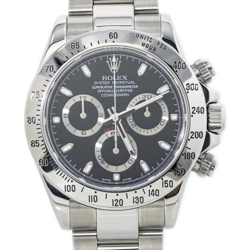 Rolex Daytona 116520 Oyster Stainless Steel Black Index Automatic 40mm - 2