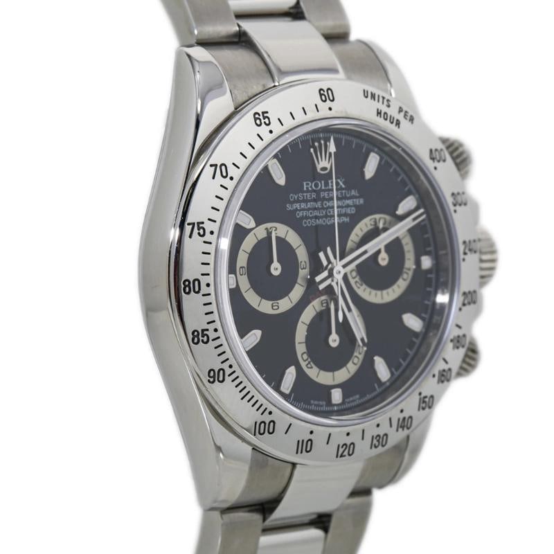 Rolex Daytona 116520 Oyster Stainless Steel Black Index Automatic 40mm - 4