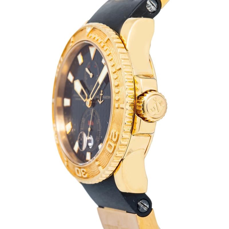 Ulysse Nardin Maxi Marine Diver Havana 266-33 w/Box Strap YG Black Index 43mm - 3
