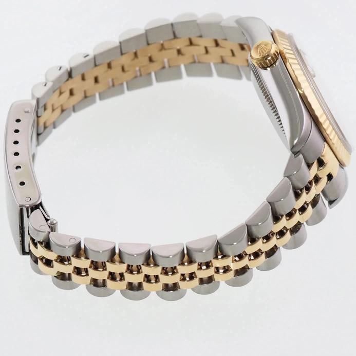 MINT Ladies Rolex 68273 Two Tone 18k Gold Steel 31mm Champagne Diamond Dial - 5