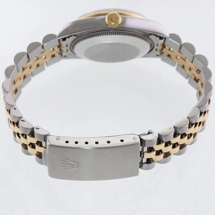 MINT Ladies Rolex 68273 Two Tone 18k Gold Steel 31mm Champagne Diamond Dial - 6