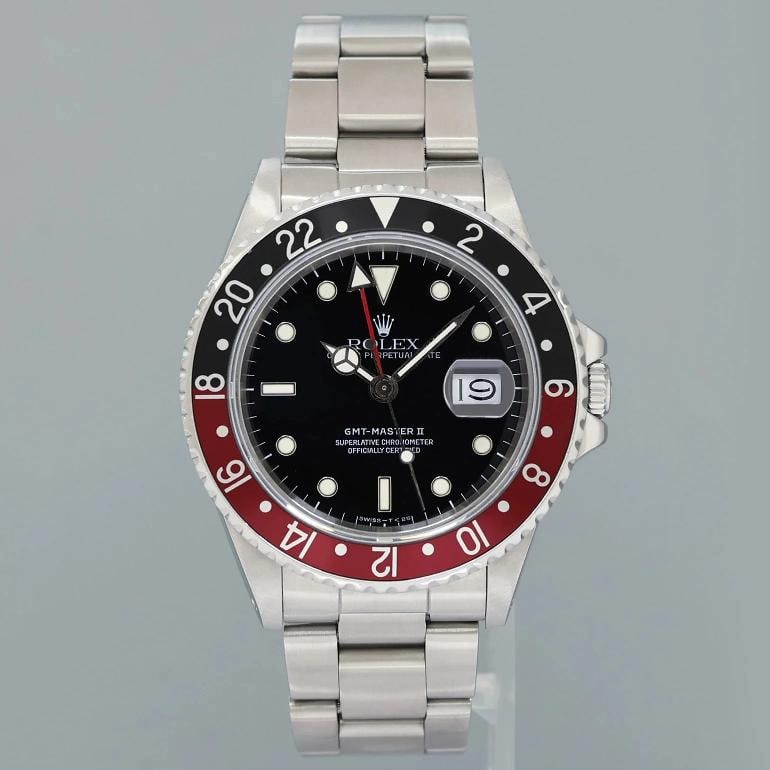 1987 Rolex GMT-Master II 16760 Fat Lady Coke Red Steel 40mm Watch Box - 2