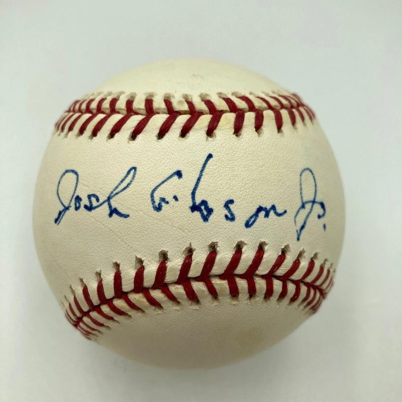 Josh Gibson Jr. Single Signed Major League Baseball Negro League JSA COA: Sport: Baseball,Player: Josh Gibson,Signed: Yes,Autograph Authentication: James Spence Authentication (JSA),Original/Reprint: Original,Product: Ball,Country of Origin: United States