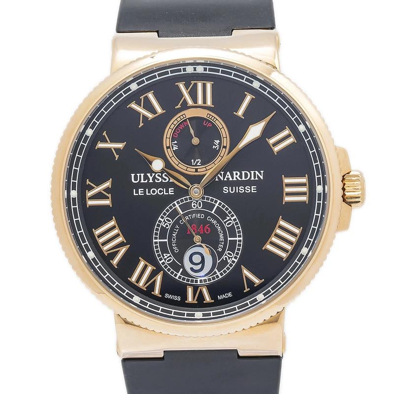 Ulysse Nardin Maxi Marine 266-67 Strap Rose Gold Black Automatic 43mm - 2