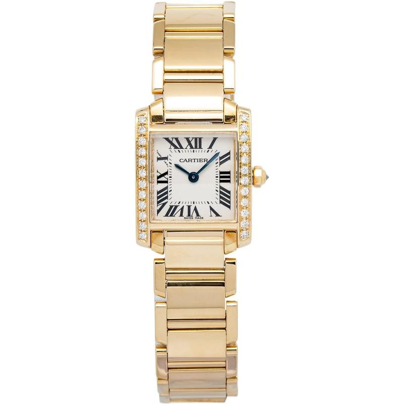 Cartier Tank FranÃƒÂ§aise 2385 18K Yellow Gold Cream Dial 20x25mm: Case Size 20x25mm Wrist Fit 5.75 Inches Box No Papers No Condition Ã¢â‚¬â€� Good Full Specifications SKU Cartier#1612 Brand Cartier Model Tank