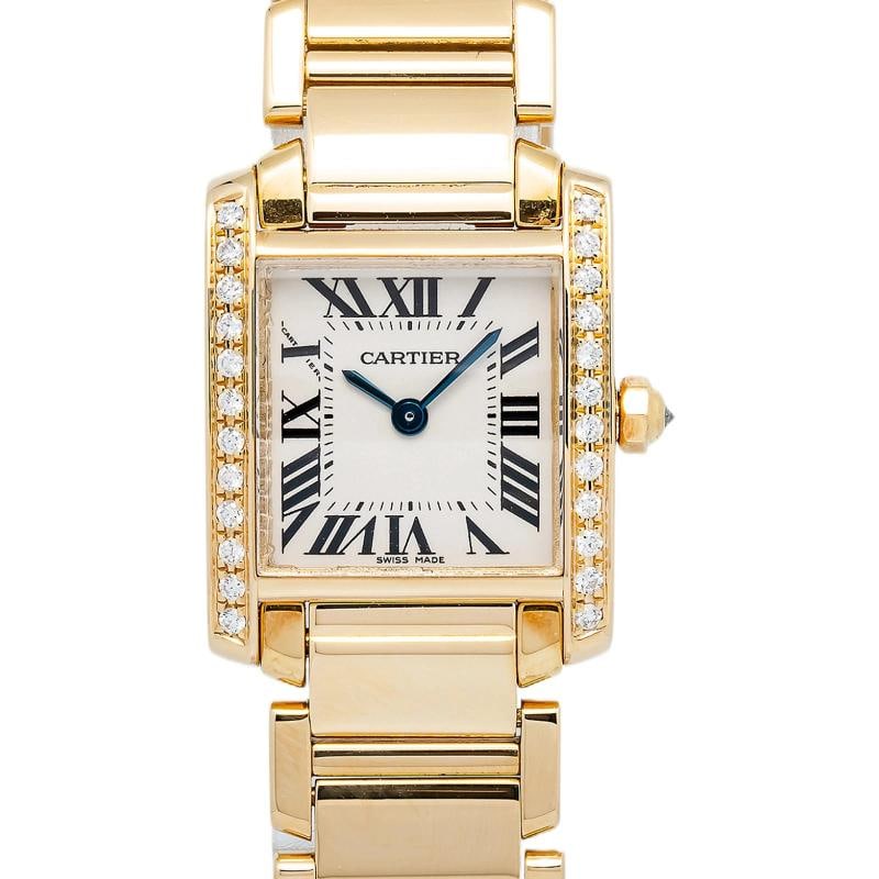Cartier Tank FranÃƒÂ§aise 2385 18K Yellow Gold Cream Dial 20x25mm - 2