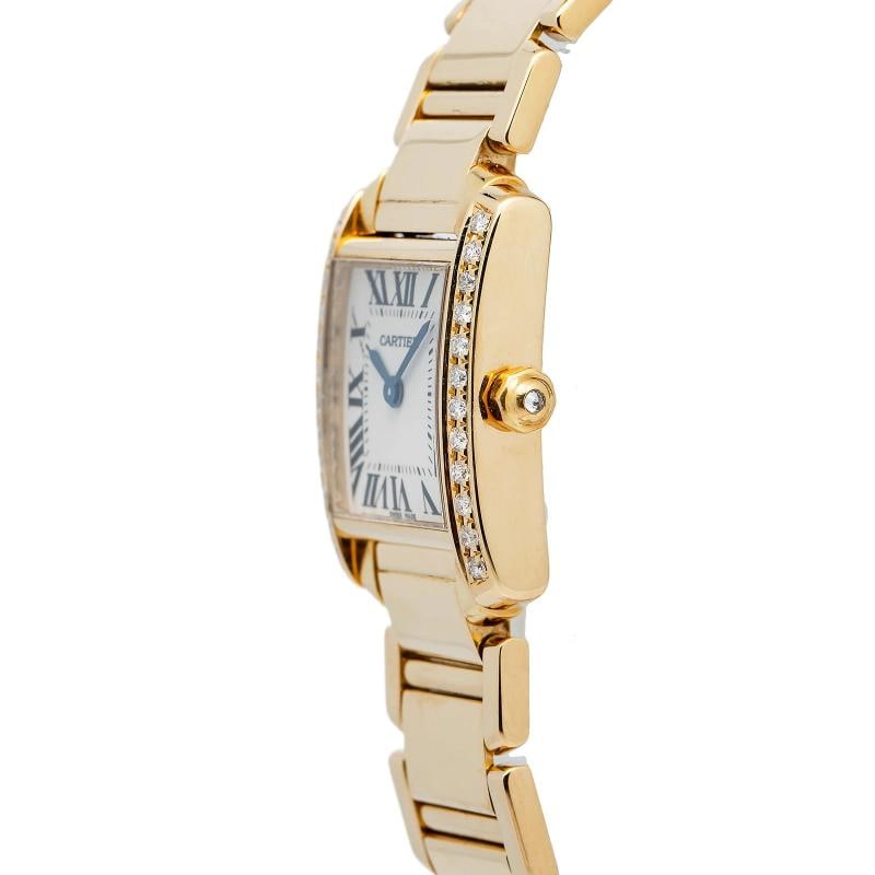 Cartier Tank FranÃƒÂ§aise 2385 18K Yellow Gold Cream Dial 20x25mm - 3