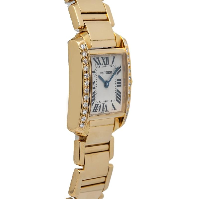 Cartier Tank FranÃƒÂ§aise 2385 18K Yellow Gold Cream Dial 20x25mm - 4