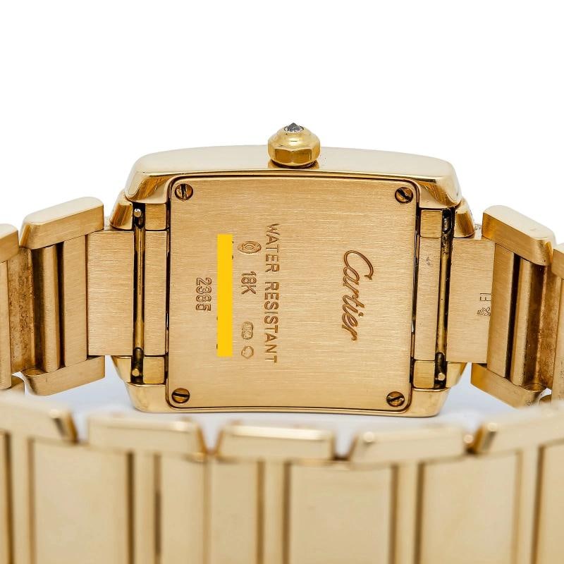 Cartier Tank FranÃƒÂ§aise 2385 18K Yellow Gold Cream Dial 20x25mm - 6