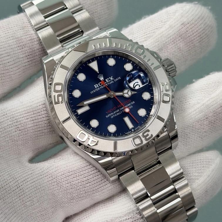 2025 Rolex Yacht Master 126622 40mm Blue Dial Platinum Bezel Steel Box Paper - 2