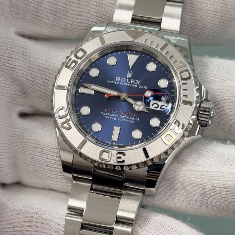 2025 Rolex Yacht Master 126622 40mm Blue Dial Platinum Bezel Steel Box Paper - 3