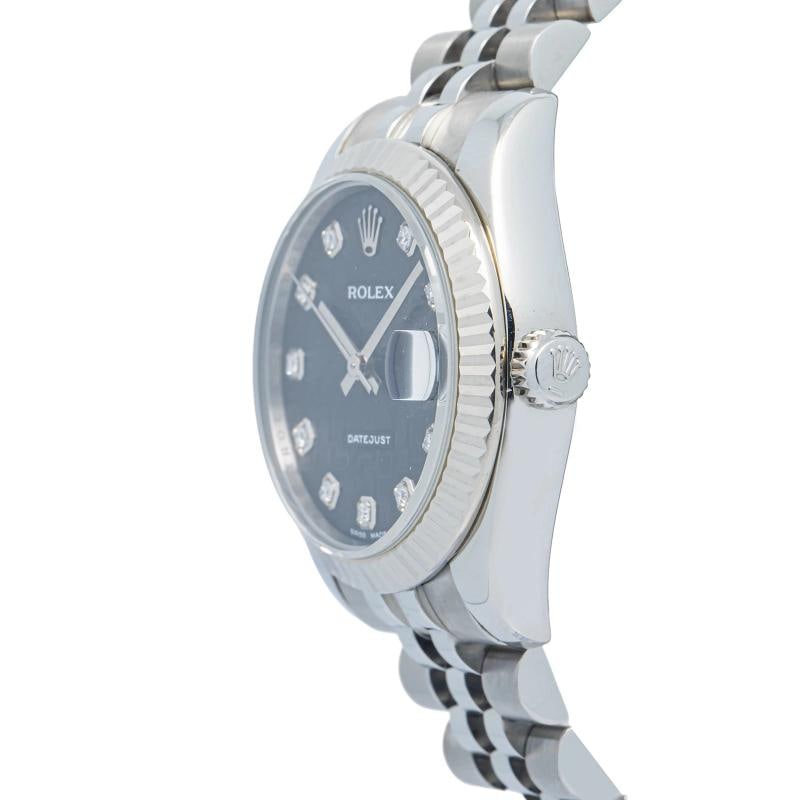 Rolex Datejust 178274 2010 Card Jubilee Steel Jubilee Black Diamond Auto 31mm - 3