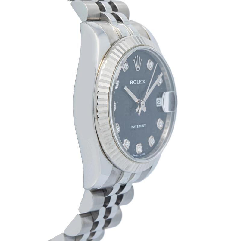 Rolex Datejust 178274 2010 Card Jubilee Steel Jubilee Black Diamond Auto 31mm - 4