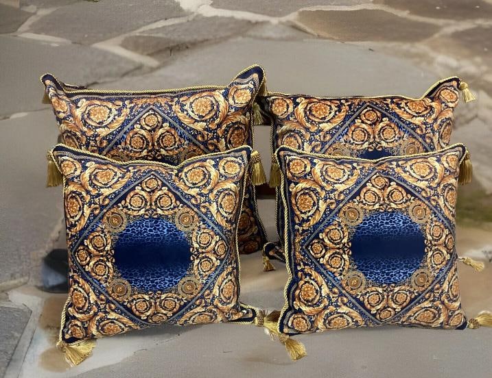 Custom Made Set Of 2 Versace Pillows Sz18Ã¢â‚¬Â?18Ã¢â& - 4