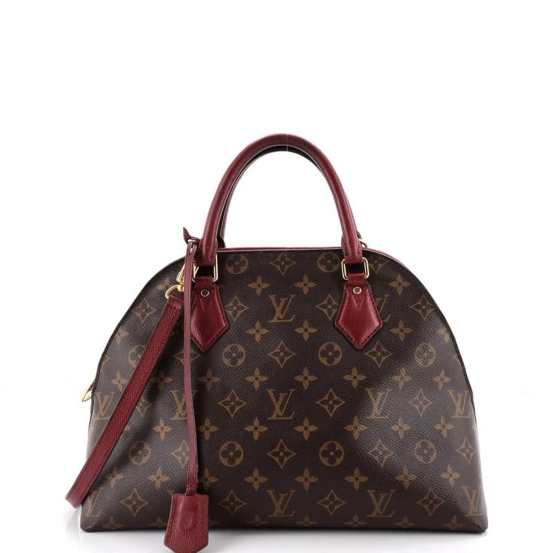 Louis Vuitton Alma BNB Handbag Monogram Canvas with Leather: Condition: Pre-owned - Fair,Brand: Louis Vuitton,Exterior Material: Canvas Coated, Leather,Style: Top Handle,Exterior Color: Pink,Department: Women,Size: Unknown,Accessories: Clochette, With Strap