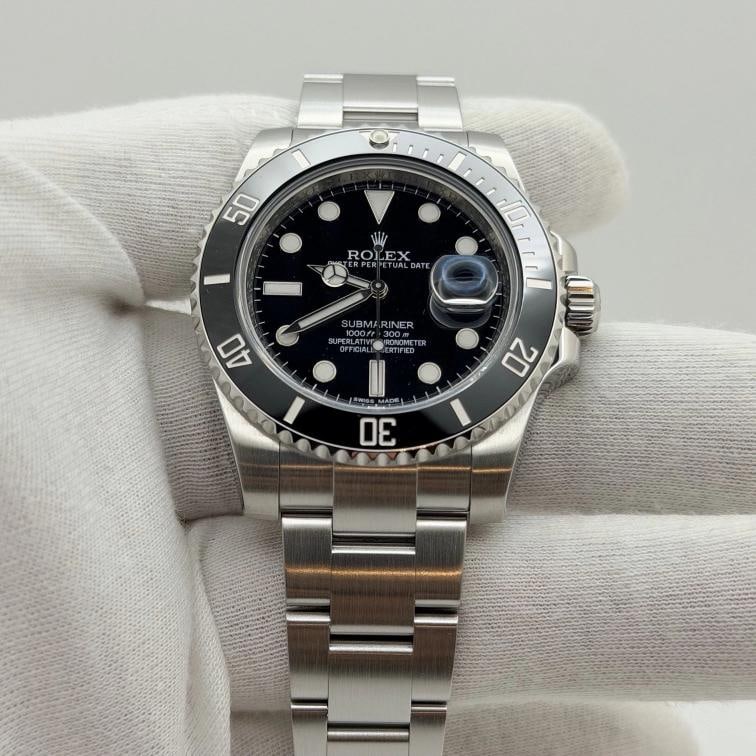 Rolex Submariner Date 116610LN 40mm Black Ceramic Stainless Steel Box Paper - 3