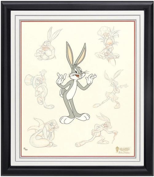 Warner Bros Bob Clampett Bugs Bunny Persona Hand Painted Cel Sericel Animation (1 of 5)