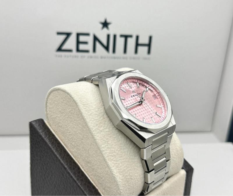 Zenith Defy Skyline Pink Dial 03.9400.670/18.I001 36mm Steel Box Booklet - 4