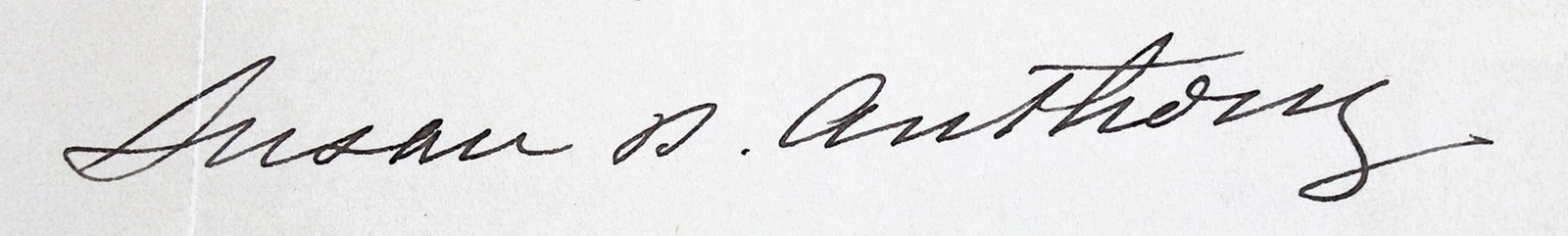 Susan B. Anthony Authentic Signed 8.25x10.75 1900 Letter BAS #AB14682 - 2
