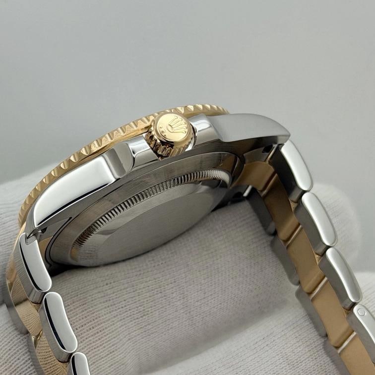 Rolex Submariner Bluesy 116613LB 40mm Blue Dial 18k Yellow Gold Steel Box - 12