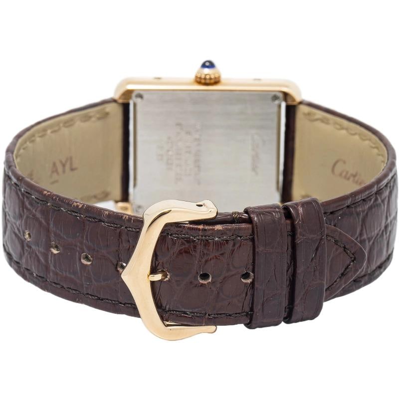 Cartier Tank Solo 3168 2015 Papers Strap Steel Silver Roman Quartz 24mm - 5