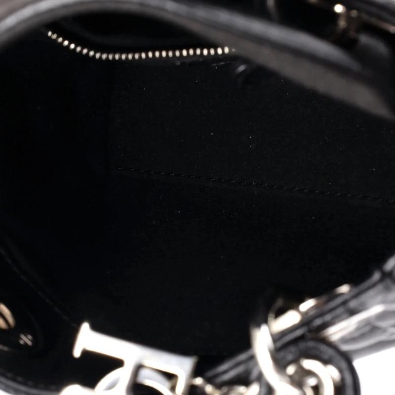 Christian Dior Lady Dior Bag Cannage Quilt Lambskin Mini - 5