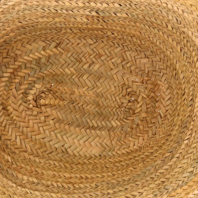 Celine Triomphe Basket Shoulder Bag Raffia with Leather Large - 5