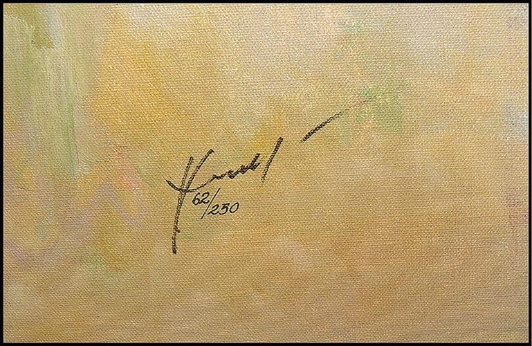 Hua Chen Olympic Dreams Hand Embellished Giclee on Canvas Signed Large Art oil - 3