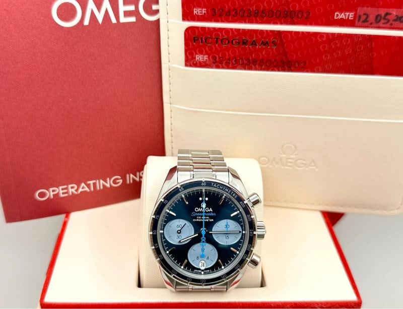 2025 Omega Speedmaster Orbis Edition Blue 324.30.38.50.03.002 Steel Box Paper: Style Number: 324.30.38.50.03.002 Year: 2025 Model: Omega Speedmaster Co-Axial Chronograph Orbis Edition Case Material: Stainless Steel Band: Stainless Steel Bezel: Blue Dial: Blue Crystal: Sapphire