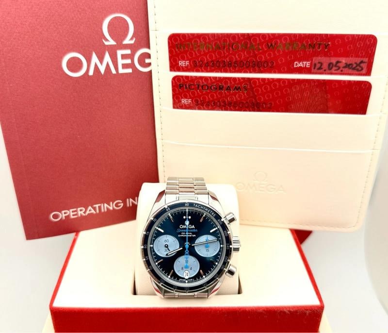 2025 Omega Speedmaster Orbis Edition Blue 324.30.38.50.03.002 Steel Box Paper - 2