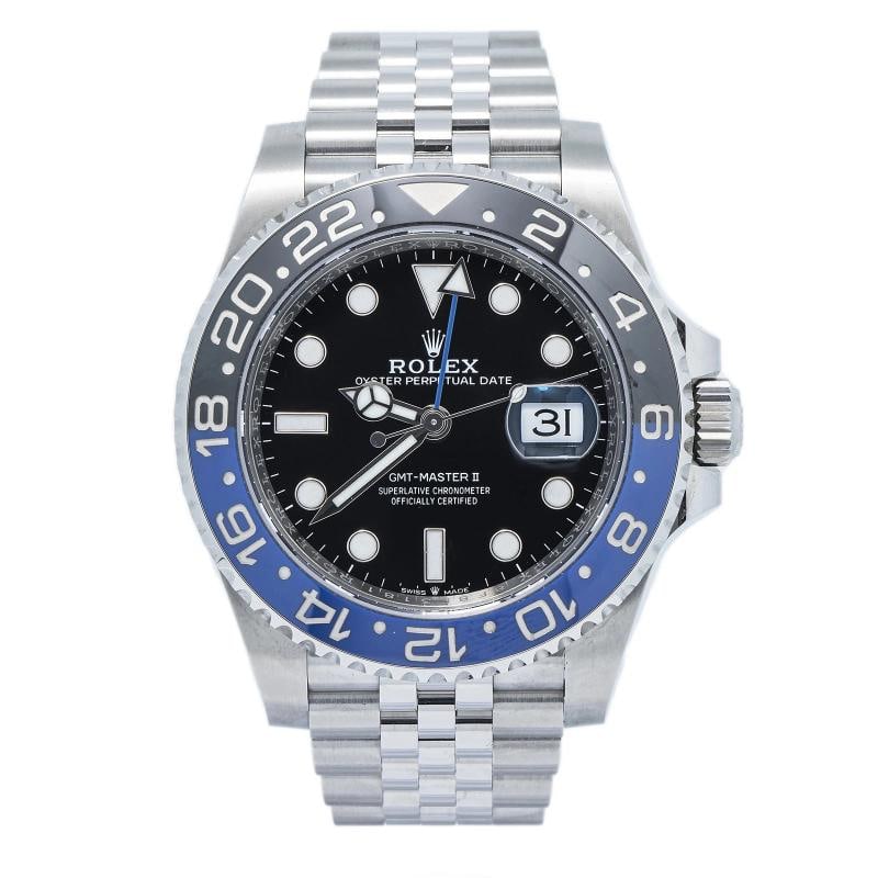 Rolex GMT-Master II 126710BLNR 2020 Complete Jubilee Steel Black Index Auto 40mm: Condition: Pre-owned - Excellent: This item has been previously worn; however, it is in excellent condition. ... Read moreabout the conditionPre-owned - Excellent: This item has been previously worn;