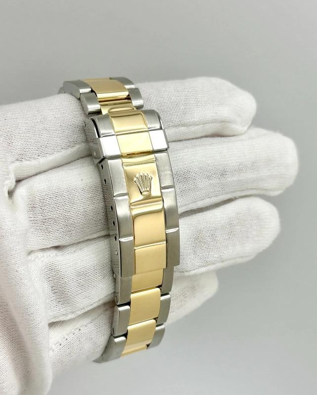 2007 Rolex Submariner Blue 16613 40mm 18k Yellow Gold Stainless Steel Box Papers - 9