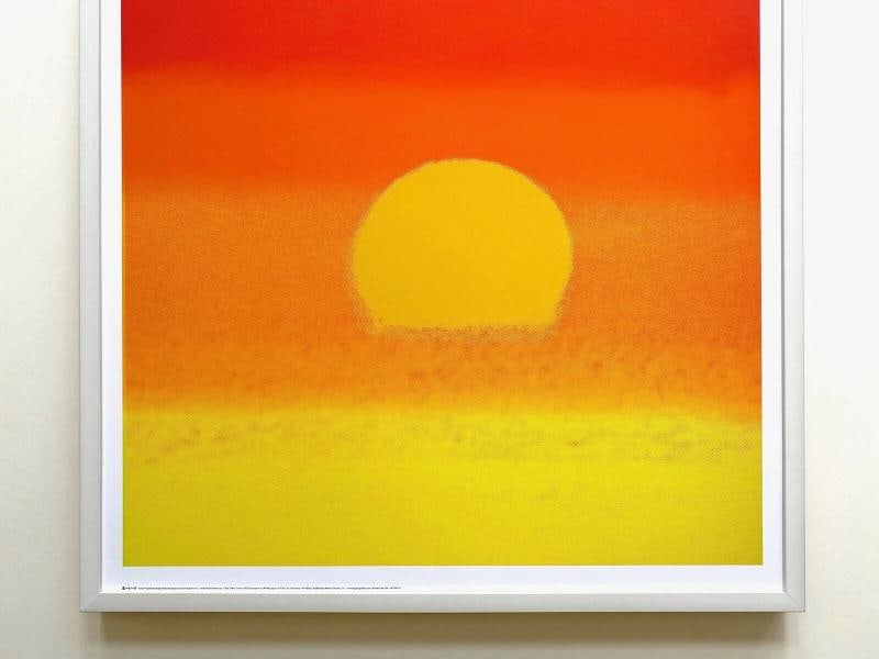 ANDY WARHOL FOUNDATION POP ART LITHOGRAPH PRINT FRAMED POSTER "SUNSET" 1972 - 3