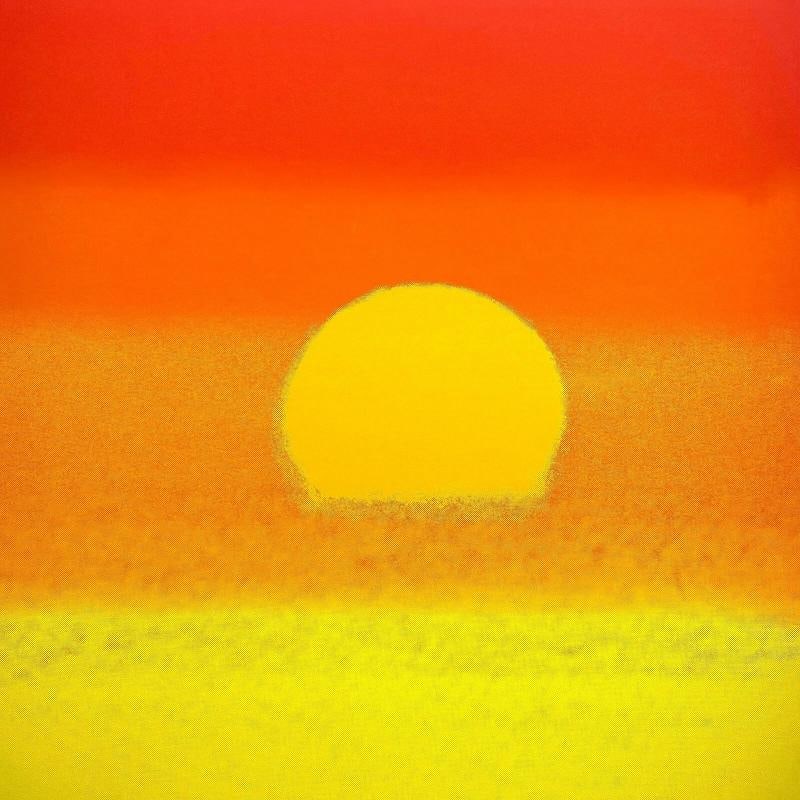 ANDY WARHOL FOUNDATION POP ART LITHOGRAPH PRINT FRAMED POSTER "SUNSET" 1972 - 4