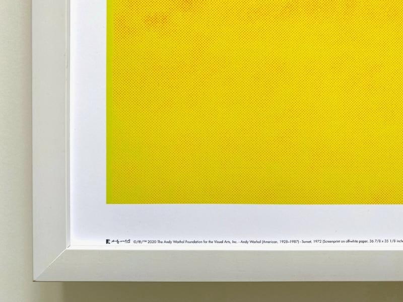 ANDY WARHOL FOUNDATION POP ART LITHOGRAPH PRINT FRAMED POSTER "SUNSET" 1972 - 6